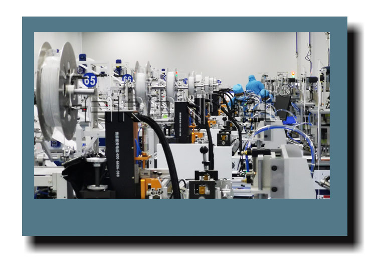 百乐博UV喷码机与一次性口罩机组合生产线